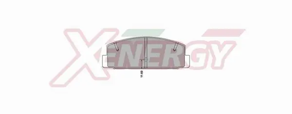 Brake Pad Set, disc brake (X40908)