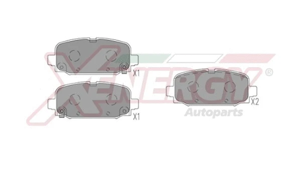 Brake Pad Set, disc brake (X41289)