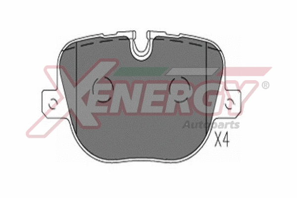 Brake Pad Set, disc brake (X41323)