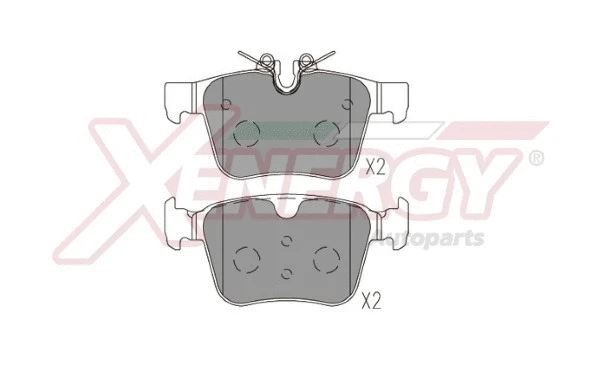 Brake Pad Set, disc brake (X41288)
