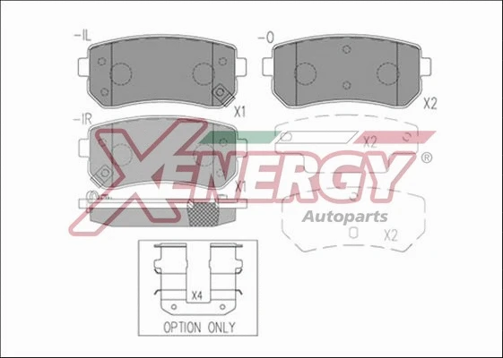 Brake Pad Set, disc brake (X41274)