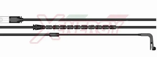 Warning Contact, brake pad wear (X70236)