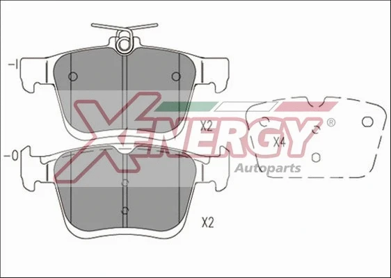 Brake Pad Set, disc brake (X41162)