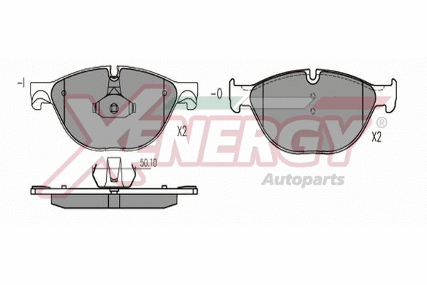 Brake Pad Set, disc brake (X41326)