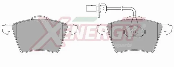Brake Pad Set, disc brake (X40728)