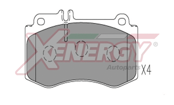 Brake Pad Set, disc brake (X41322)