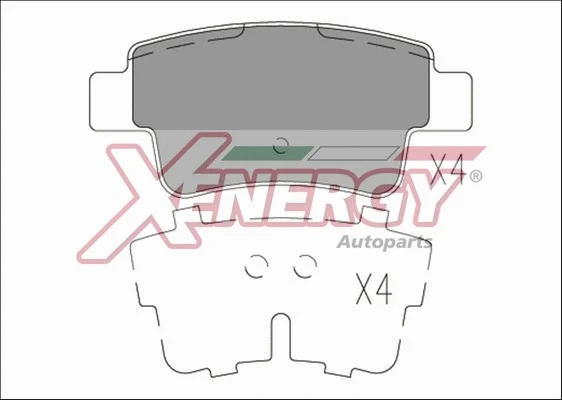 Brake Pad Set, disc brake (X41260)