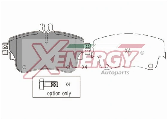 Brake Pad Set, disc brake (X41191)