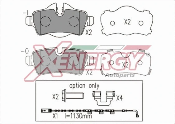 Brake Pad Set, disc brake (X41178)