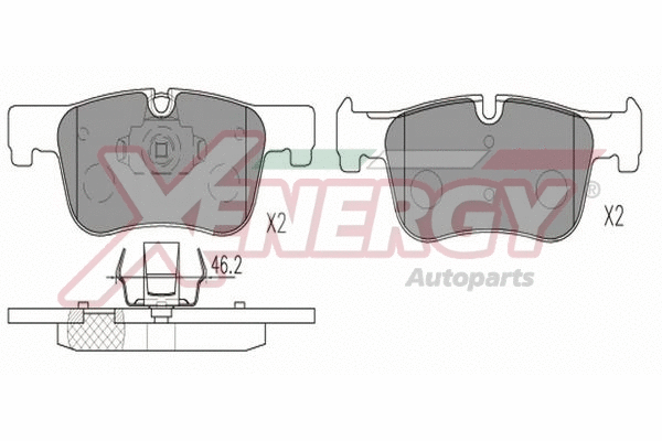 Brake Pad Set, disc brake (X41329)