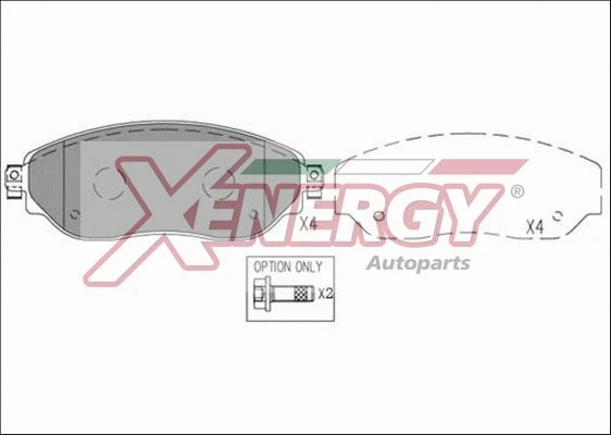 Brake Pad Set, disc brake (X41283)