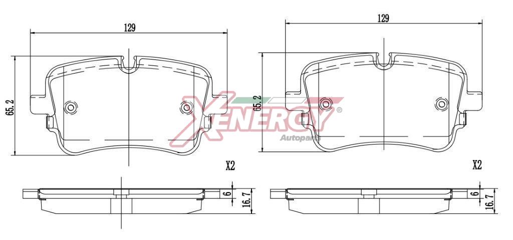 Brake Pad Set, disc brake (X41426)