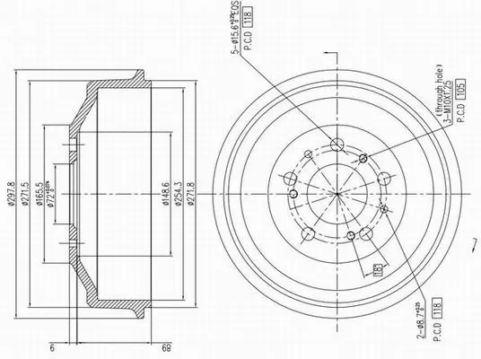 Brake Drum (X654023)