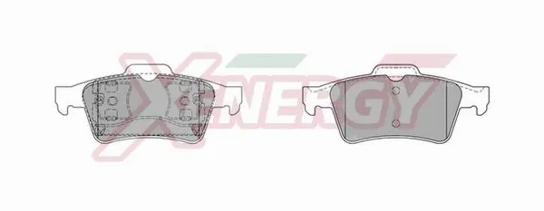 Brake Pad Set, disc brake (X40820)