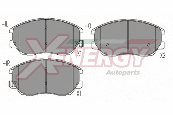 Brake Pad Set, disc brake (X41312)