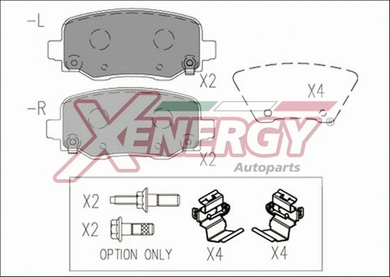 Brake Pad Set, disc brake (X41176)