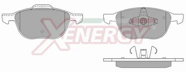 Brake Pad Set, disc brake (X40897)