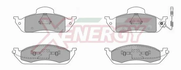 Brake Pad Set, disc brake (X40704)
