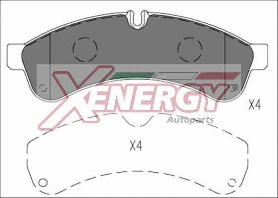 Brake Pad Set, disc brake (X41250)