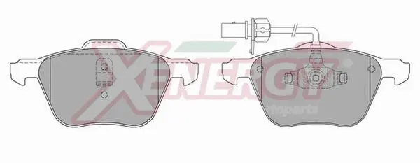 Brake Pad Set, disc brake (X40824)