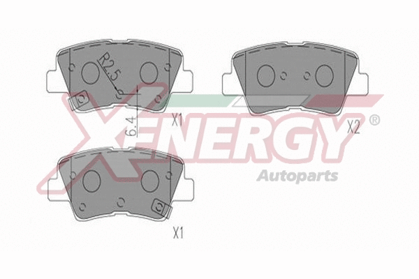 Brake Pad Set, disc brake (X41356)