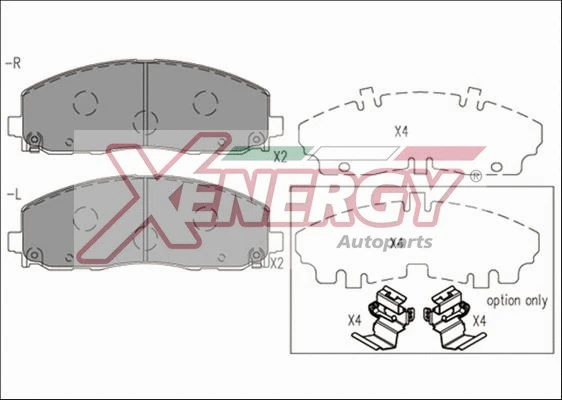 Brake Pad Set, disc brake (X41267)