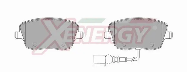 Brake Pad Set, disc brake (X40823)