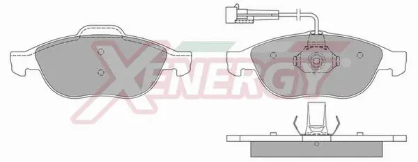 Brake Pad Set, disc brake (X40666)