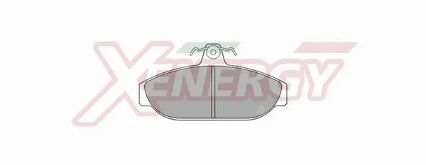 Brake Pad Set, disc brake (X40187)