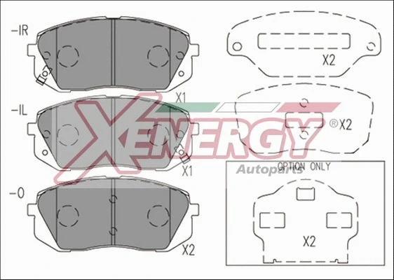 Brake Pad Set, disc brake (X41177)