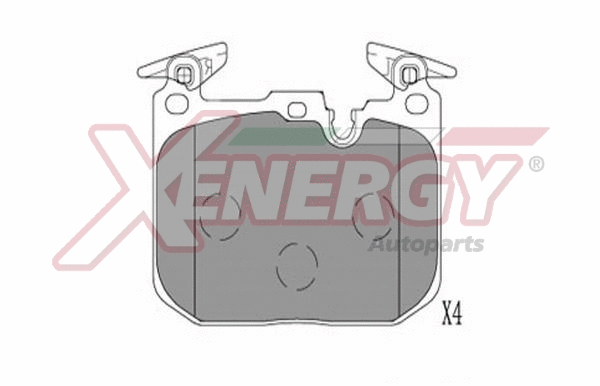 Brake Pad Set, disc brake (X41383)