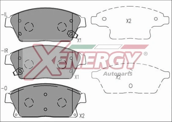 Brake Pad Set, disc brake (X41078)