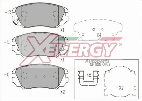Brake Pad Set, disc brake (X41240)