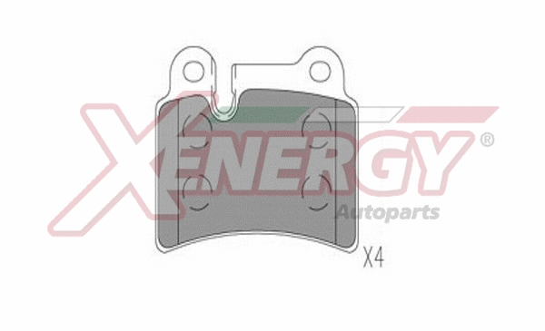 Brake Pad Set, disc brake (X41318)