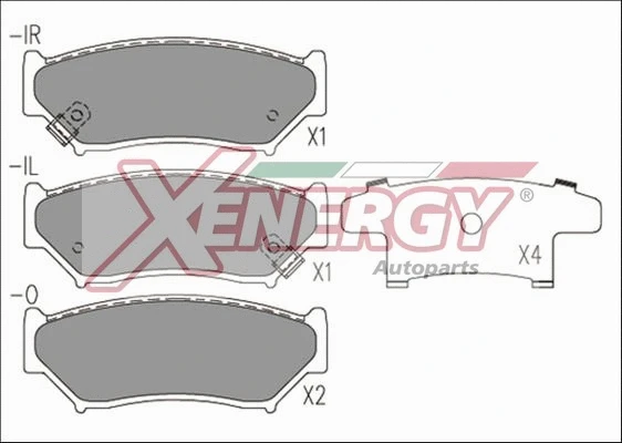 Brake Pad Set, disc brake (X40585)