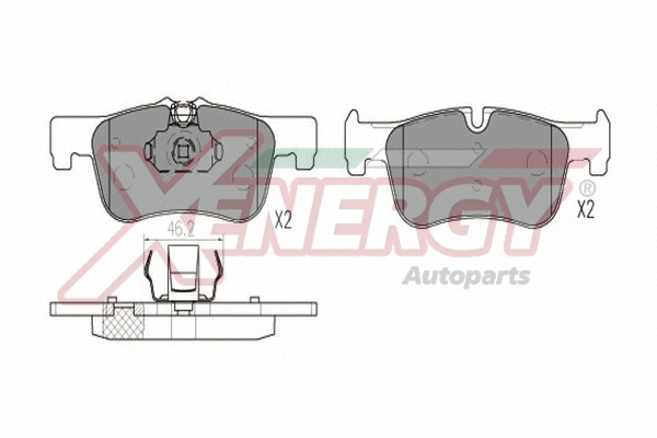 Brake Pad Set, disc brake (X41389)