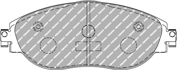 Brake Pad Set, disc brake (FCP4425H)