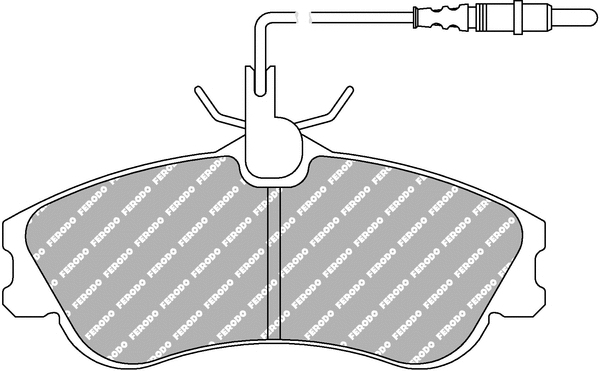 Brake Pad Set, disc brake (FCP1112H)