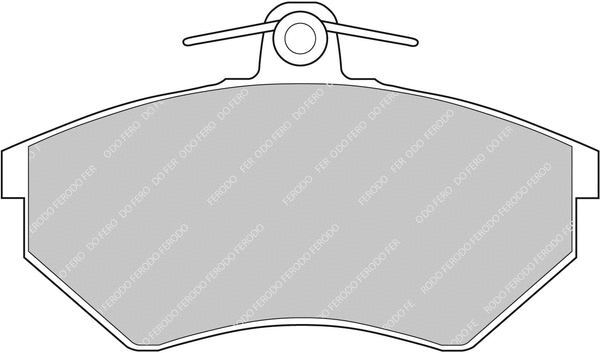 Brake Pad Set, disc brake (FCP774R)