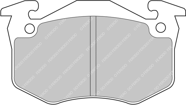 Brake Pad Set, disc brake (FCP881H)