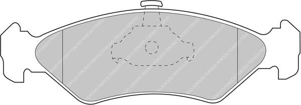 Brake Pad Set, disc brake (FCP1082H)