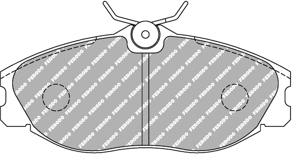 Brake Pad Set, disc brake (FCP1063H)