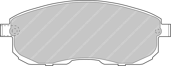 Brake Pad Set, disc brake (FCP691H)