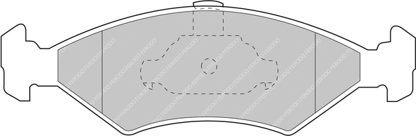 Brake Pad Set, disc brake (FCP1081H)