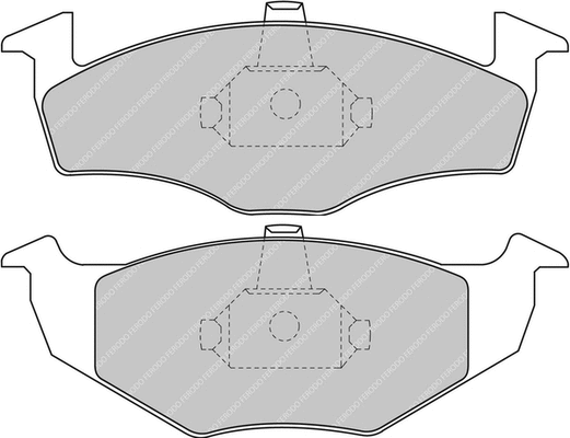 Brake Pad Set, disc brake (FCP1101H)