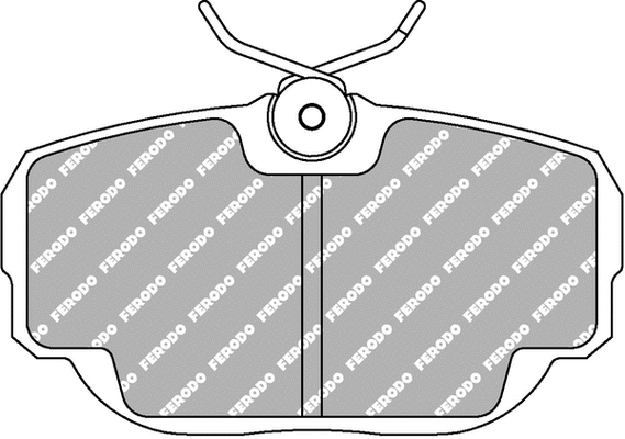Brake Pad Set, disc brake (FCP660H)