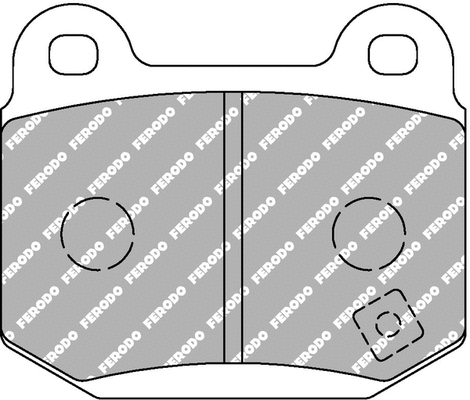 Brake Pad Set, disc brake (FCP1562H)
