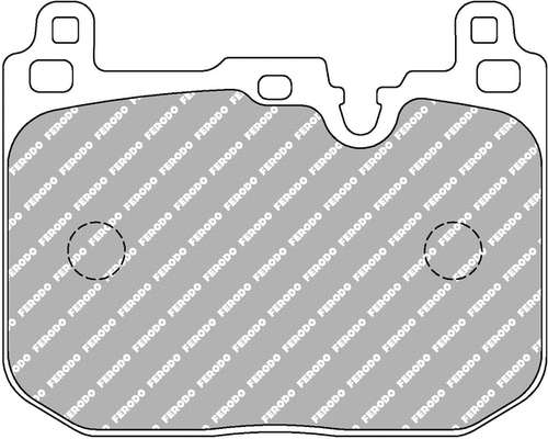 Brake Pad Set, disc brake (FCP4611H)