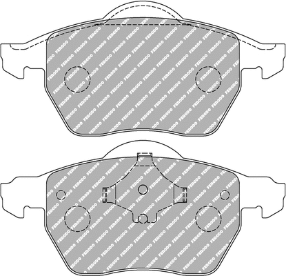 Brake Pad Set, disc brake (FCP1717H)