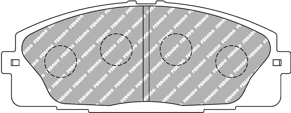 Brake Pad Set, disc brake (FCP4327H)